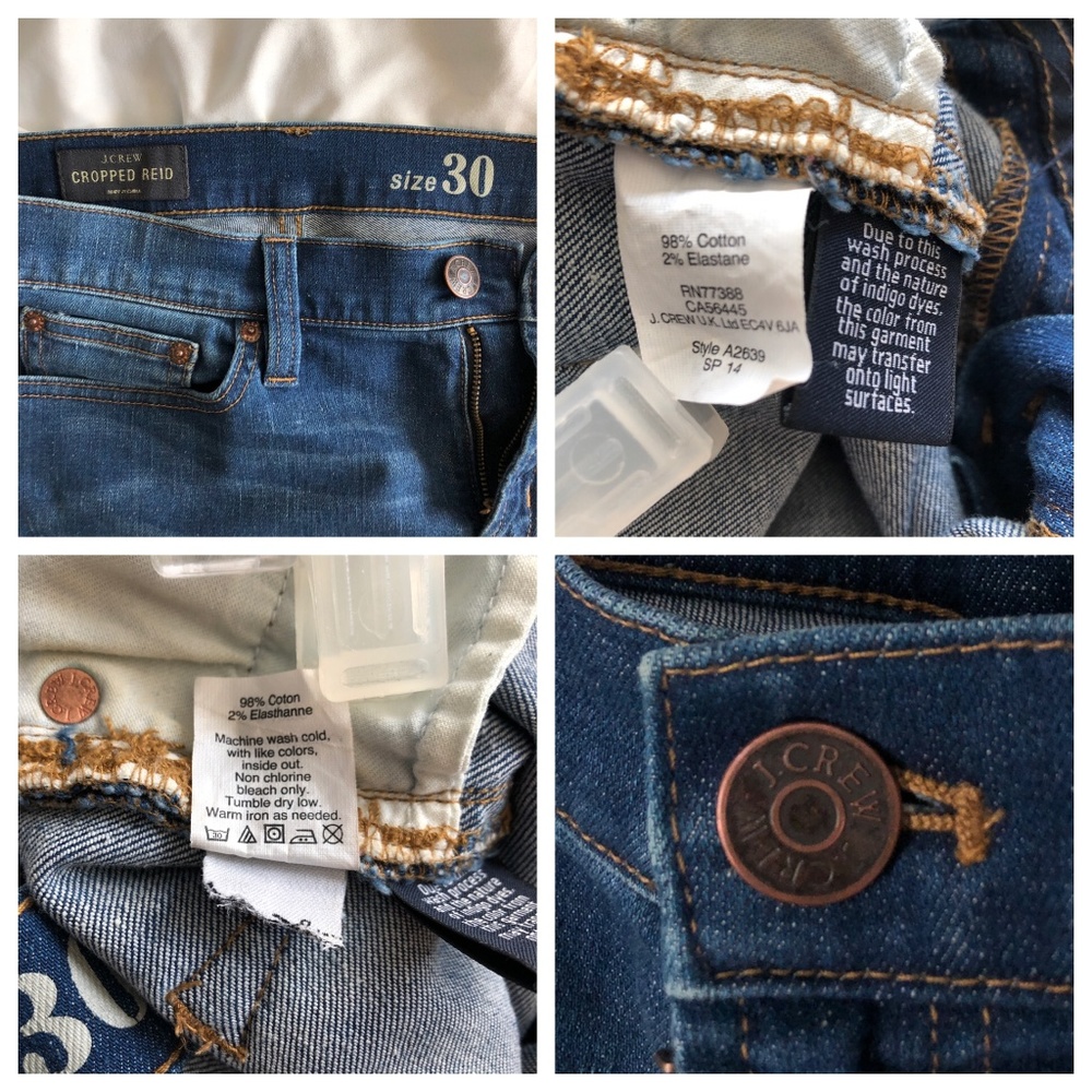 COPY - J. Crew Medium Wash Cropped Reid Jeans Sz … - Picture 5 of 6